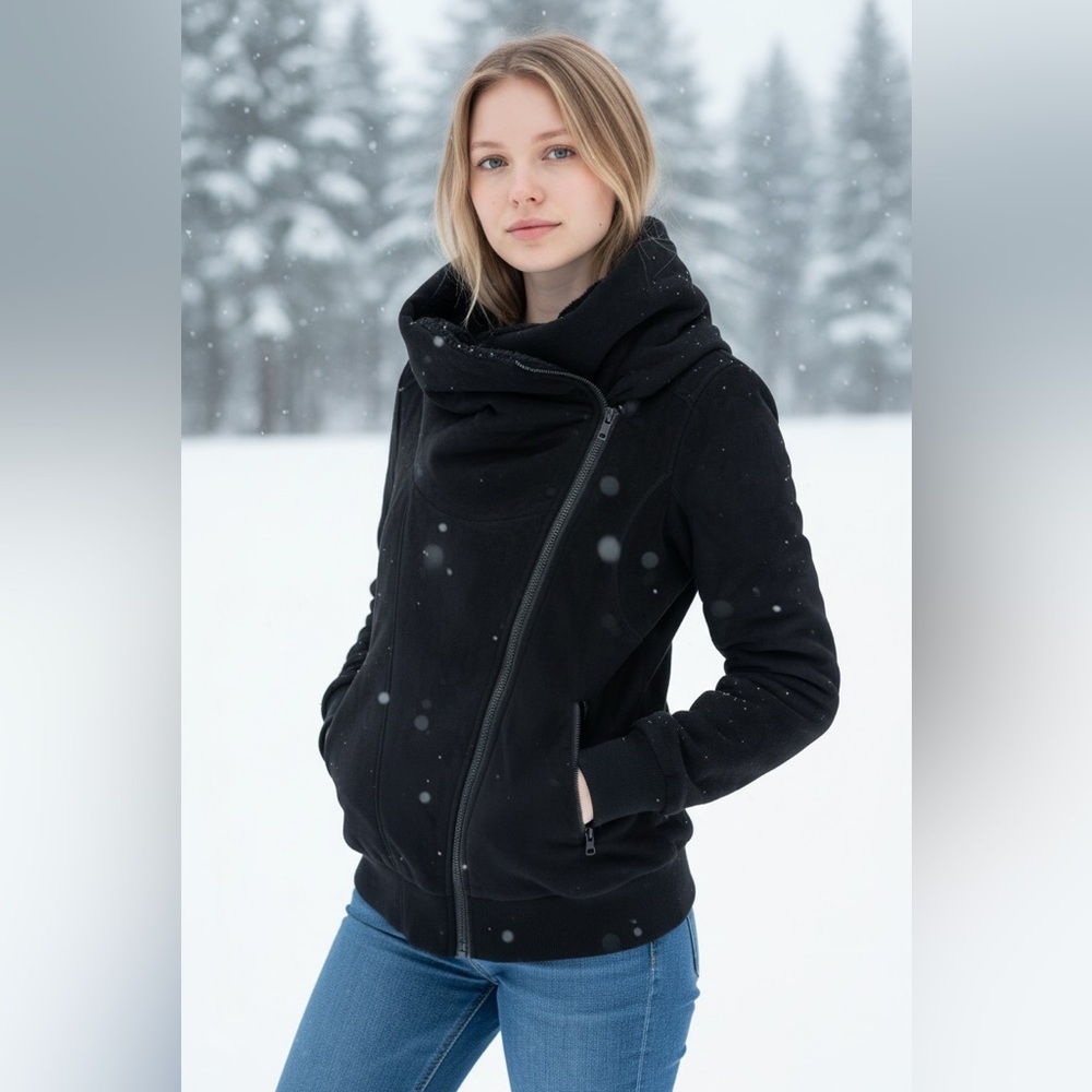 NWOT lululemon athletica Black Sherpa Jacket - Picture 2 of 12